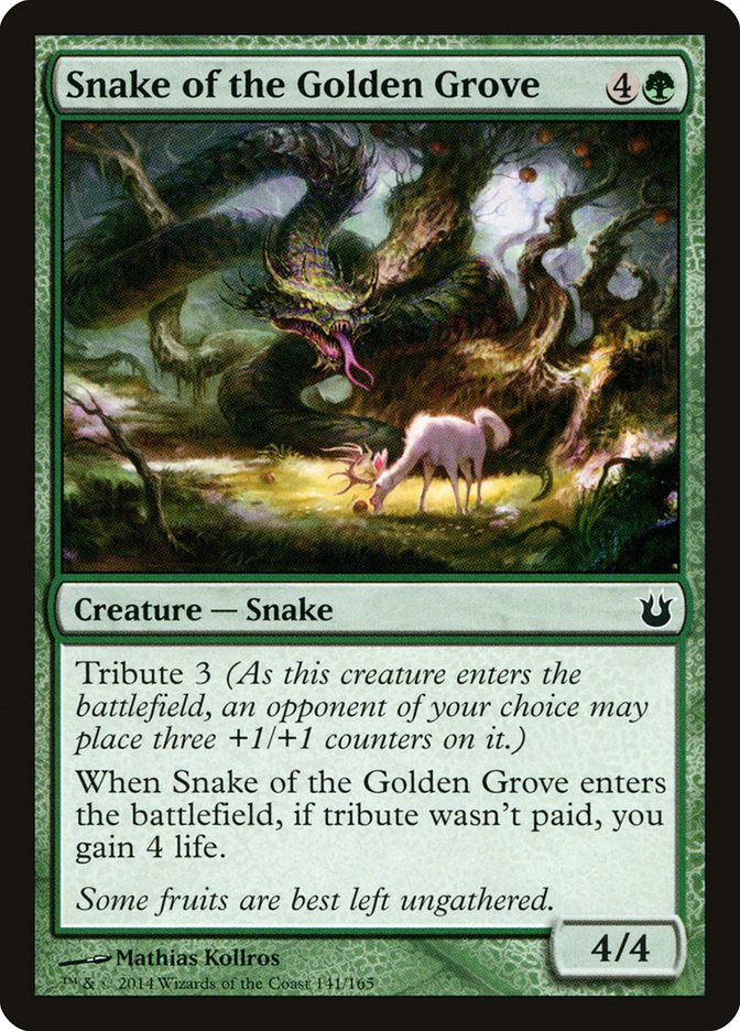 Snake of the Golden Grove [Born of the Gods] | Card Citadel