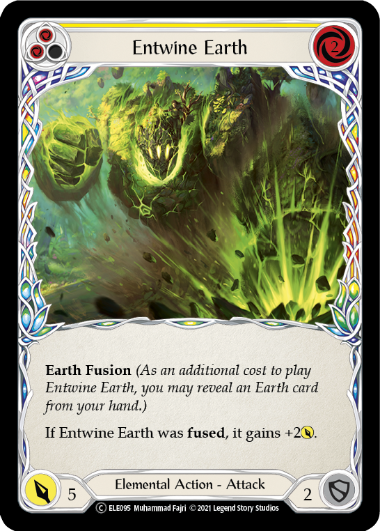 Entwine Earth (Yellow) [U-ELE095] Unlimited Normal | Card Citadel