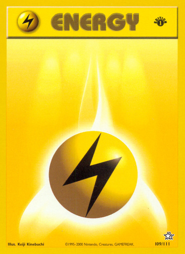 Lightning Energy (109/111) [Neo Genesis 1st Edition] | Card Citadel