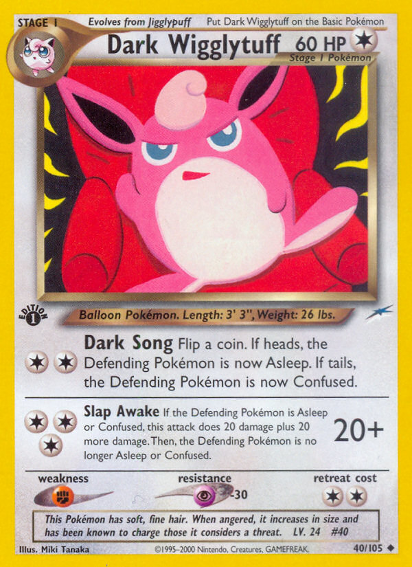 Dark Wigglytuff (40/105) [Neo Destiny 1st Edition] | Card Citadel