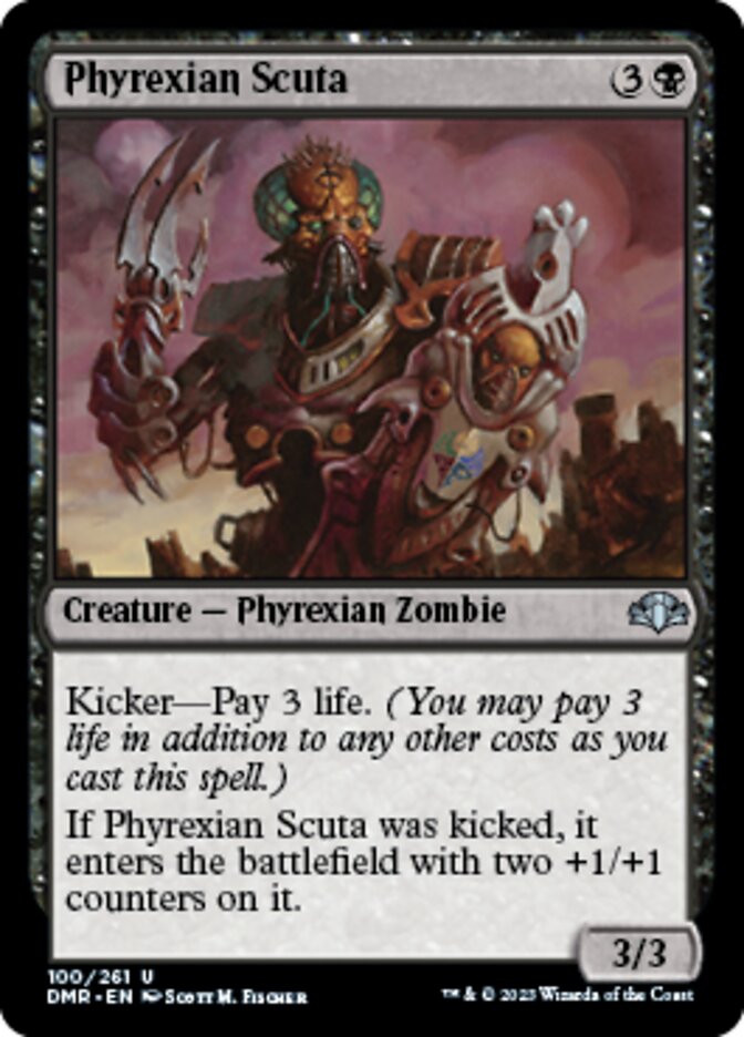 Phyrexian Scuta [Dominaria Remastered] | Card Citadel