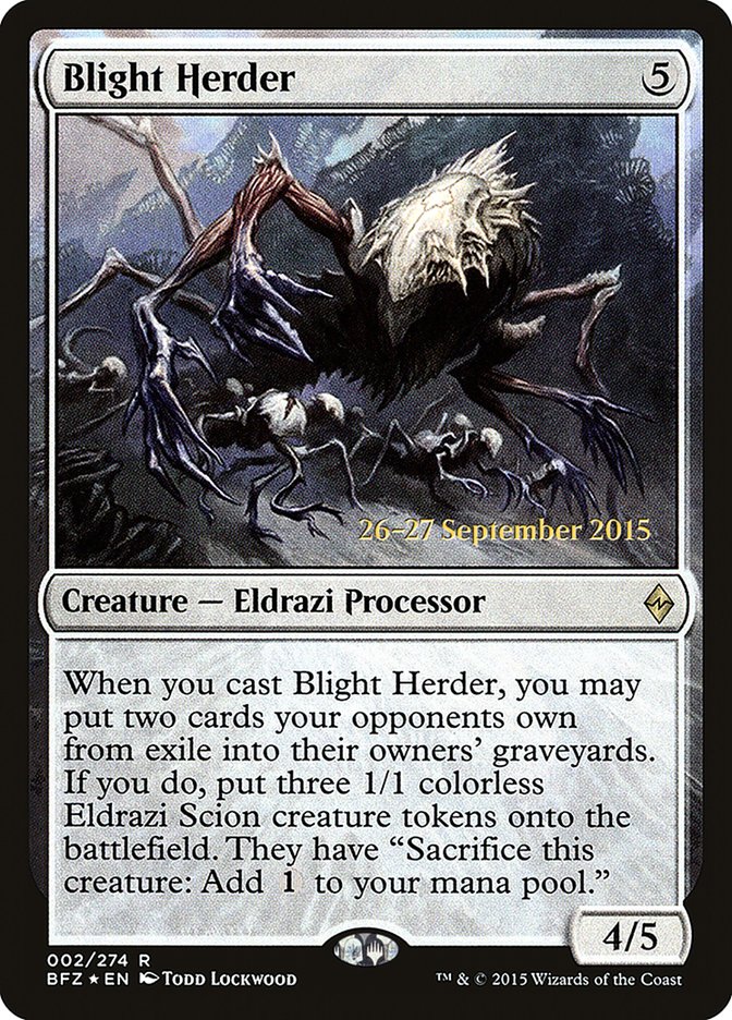 Blight Herder (Prerelease Promo) [Battle for Zendikar Prerelease Promos] | Card Citadel