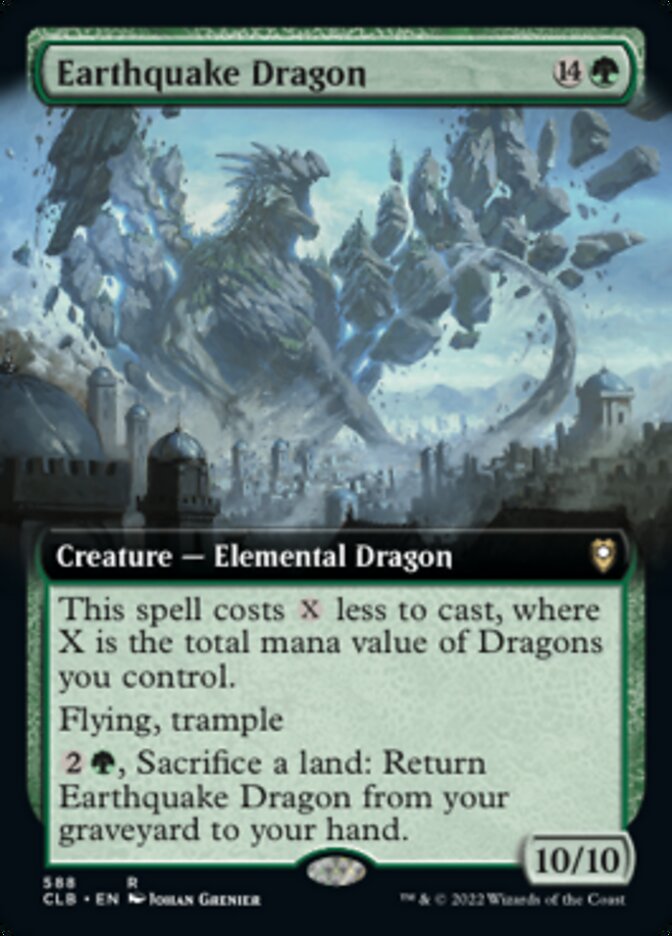 Earthquake Dragon (Extended Art) [Commander Legends: Battle for Baldur's Gate] | Card Citadel