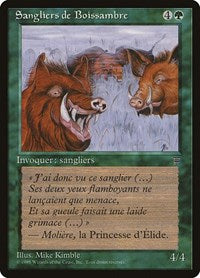 Durkwood Boars (French) - "Sangliers de Boissambre" [Renaissance] | Card Citadel