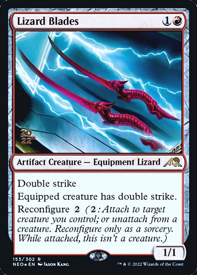 Lizard Blades [Kamigawa: Neon Dynasty Prerelease Promos] | Card Citadel