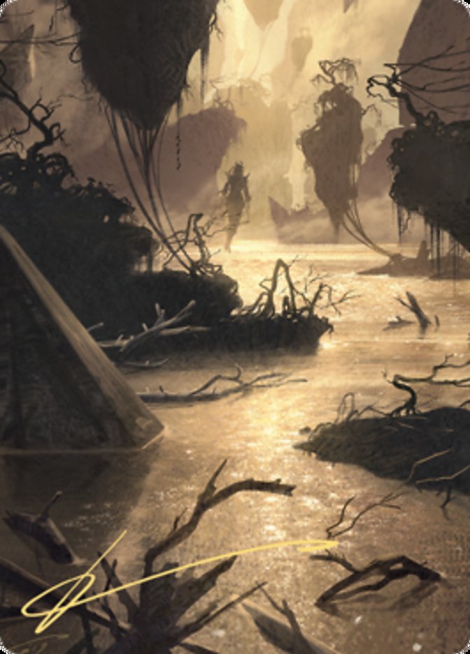 Murkwater Pathway Art Card (Gold-Stamped Signature) [Zendikar Rising Art Series] | Card Citadel