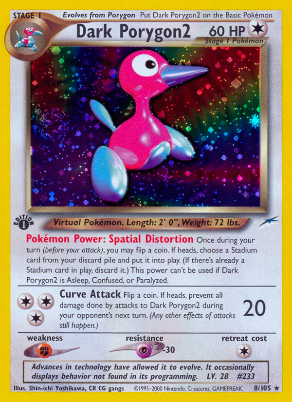 Dark Porygon2 (8/105) [Neo Destiny 1st Edition] | Card Citadel