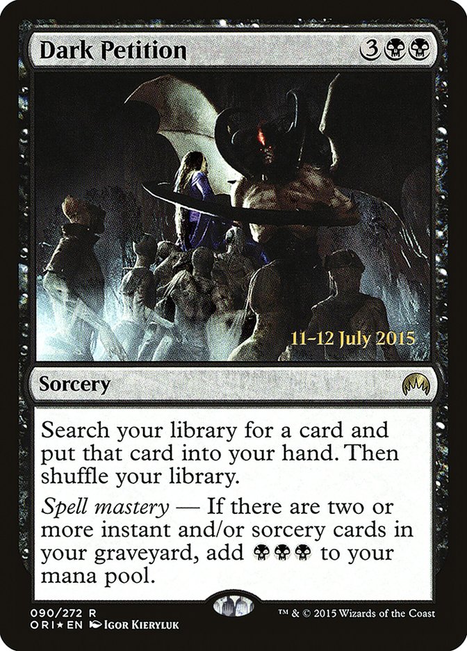 Dark Petition [Magic Origins Promos] | Card Citadel