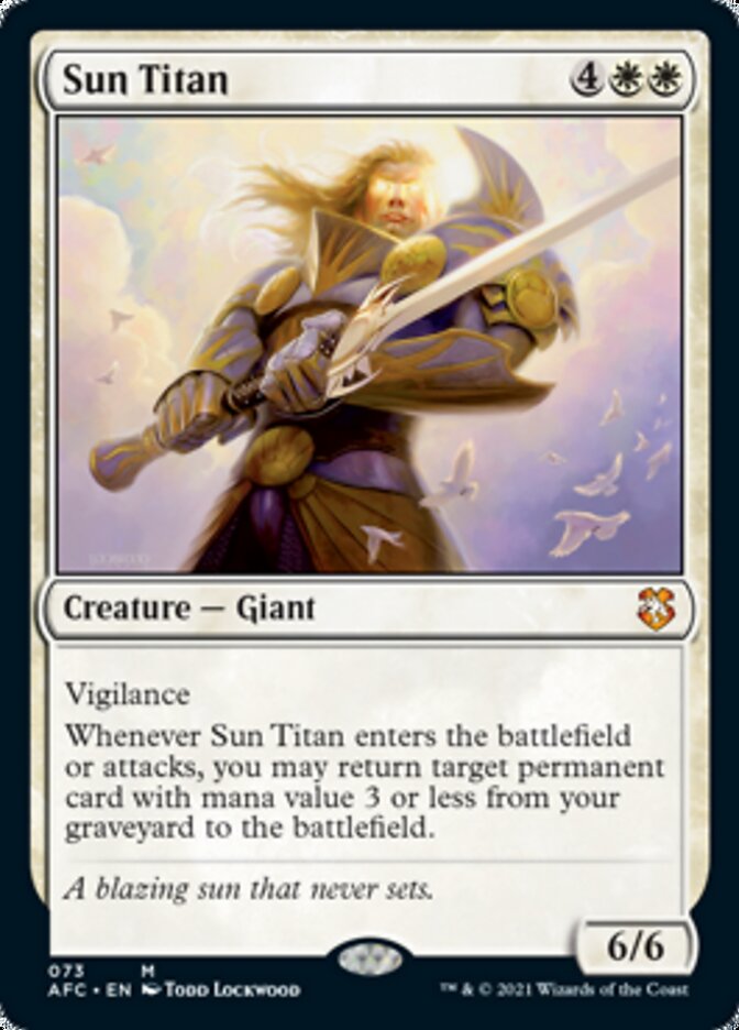 Sun Titan [Dungeons & Dragons: Adventures in the Forgotten Realms Commander] | Card Citadel