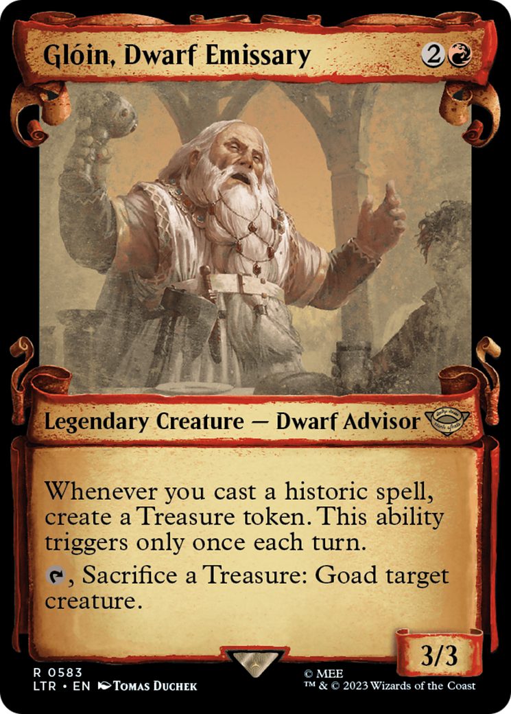 Gloin, Dwarf Emissary [The Lord of the Rings: Tales of Middle-Earth Showcase Scrolls] | Card Citadel