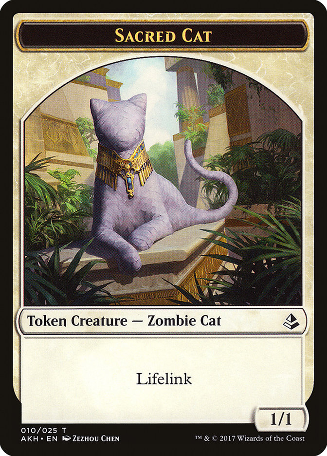 Sacred Cat Token [Amonkhet Tokens] | Card Citadel