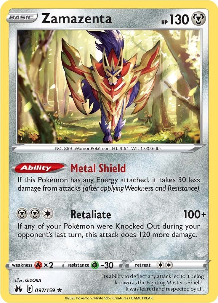 Zamazenta (097/159) [Sword & Shield: Crown Zenith] | Card Citadel