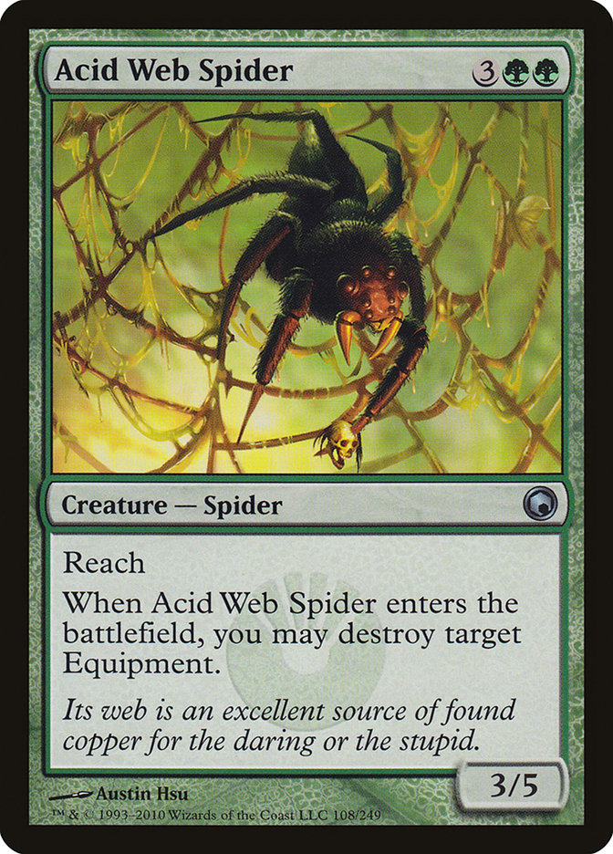 Acid Web Spider [Scars of Mirrodin] | Card Citadel