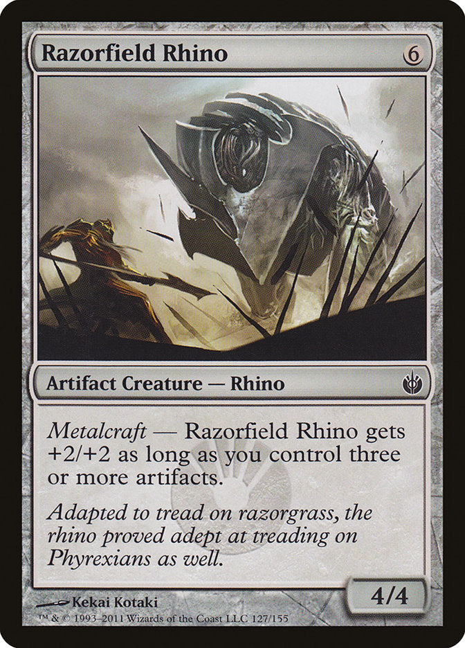 Razorfield Rhino [Mirrodin Besieged] | Card Citadel