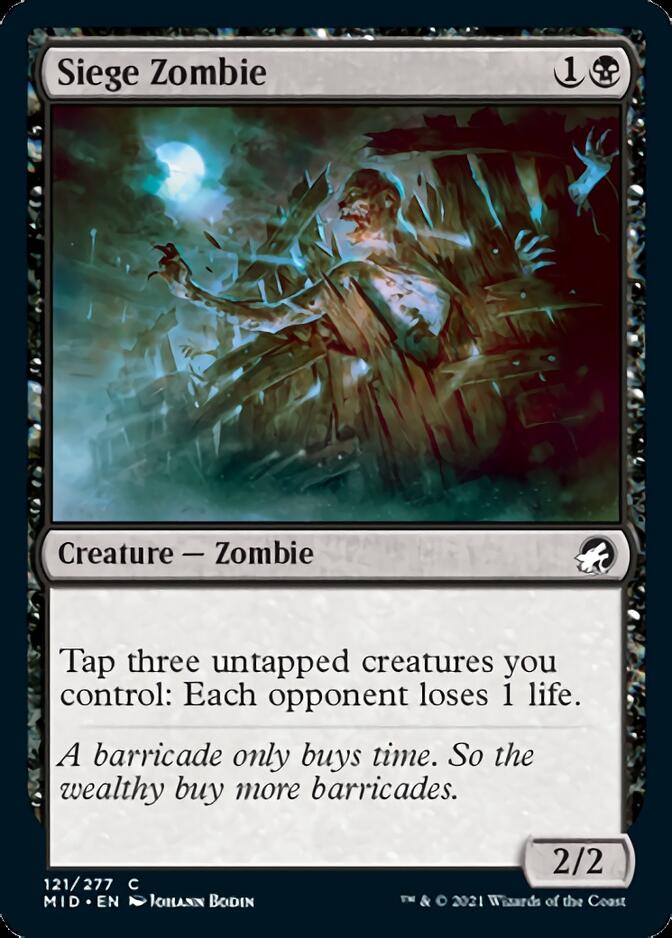 Siege Zombie [Innistrad: Midnight Hunt] | Card Citadel