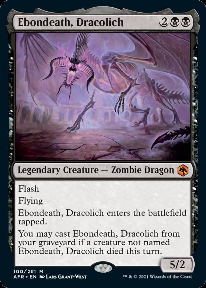 Ebondeath, Dracolich [Dungeons & Dragons: Adventures in the Forgotten Realms] | Card Citadel