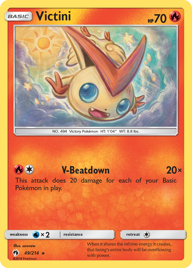 Victini (49/214) [Sun & Moon: Lost Thunder] | Card Citadel