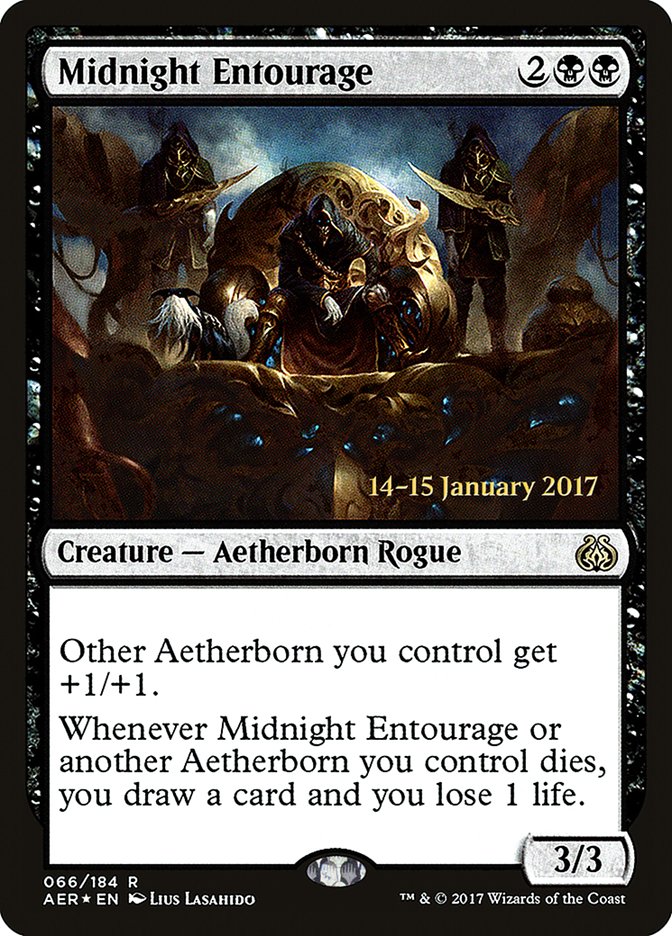 Midnight Entourage (Prerelease Promo) [Aether Revolt Prerelease Promos] | Card Citadel
