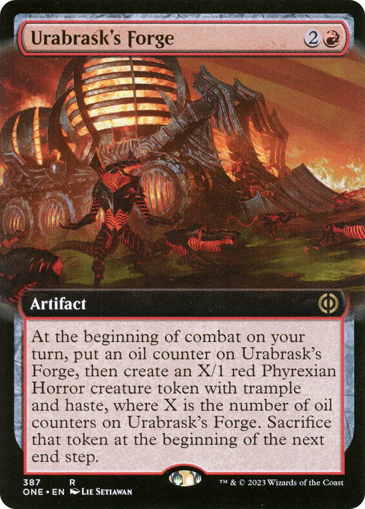 Urabrask's Forge (Extended Art) [Phyrexia: All Will Be One] | Card Citadel