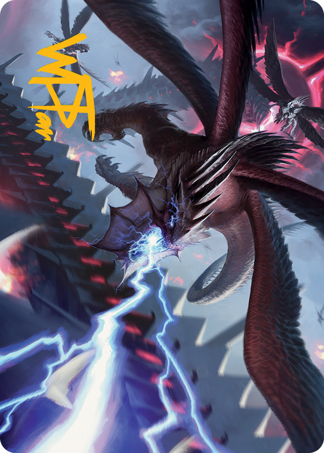 Defiant Thundermaw Art Card (Gold-Stamped Signature) [March of the Machine Art Series] | Card Citadel