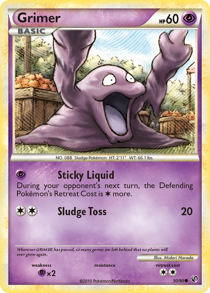 Grimer (50/90) [HeartGold & SoulSilver: Undaunted] | Card Citadel