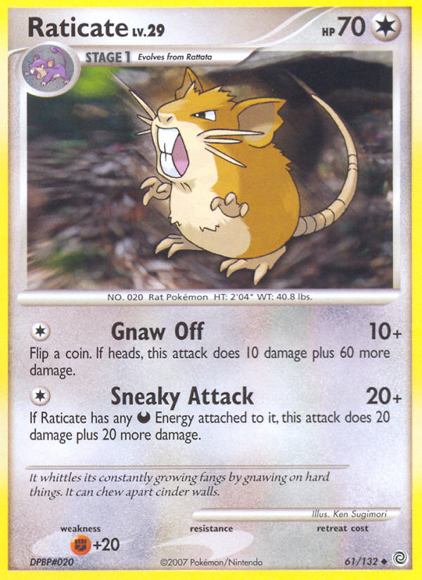 Raticate (61/132) [Diamond & Pearl: Secret Wonders] | Card Citadel