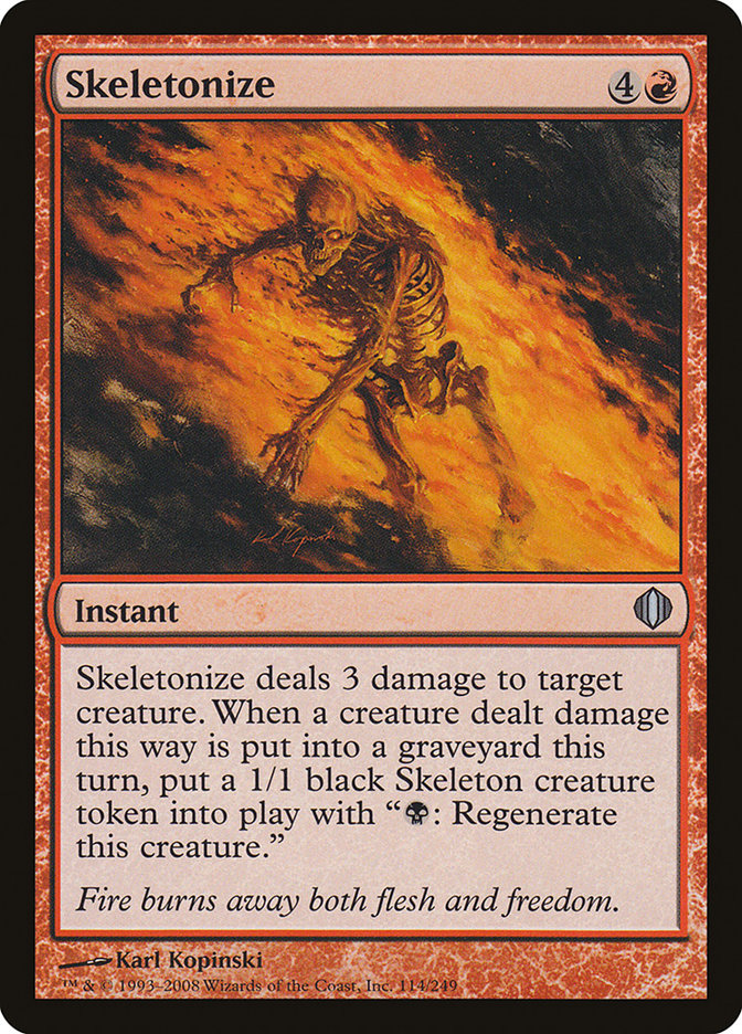 Skeletonize [Shards of Alara] | Card Citadel