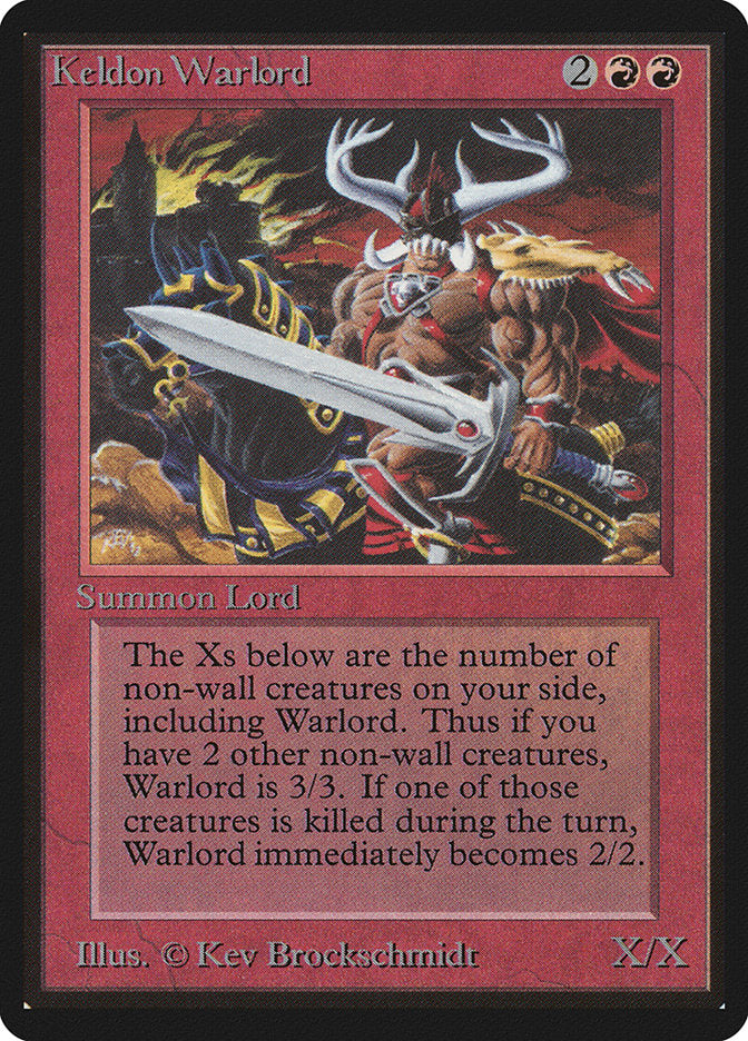 Keldon Warlord [Limited Edition Beta] | Card Citadel