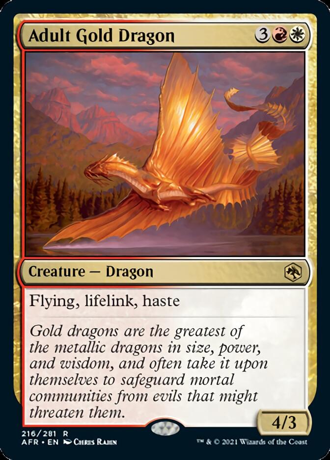 Adult Gold Dragon [Dungeons & Dragons: Adventures in the Forgotten Realms] | Card Citadel