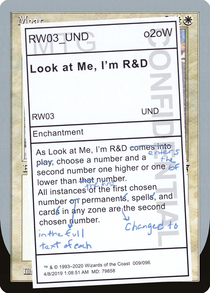 Look at Me, I'm R&D [Unsanctioned] | Card Citadel