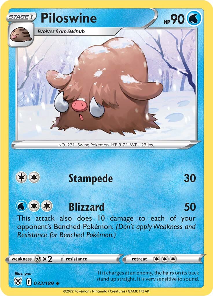 Piloswine (032/189) [Sword & Shield: Astral Radiance] | Card Citadel