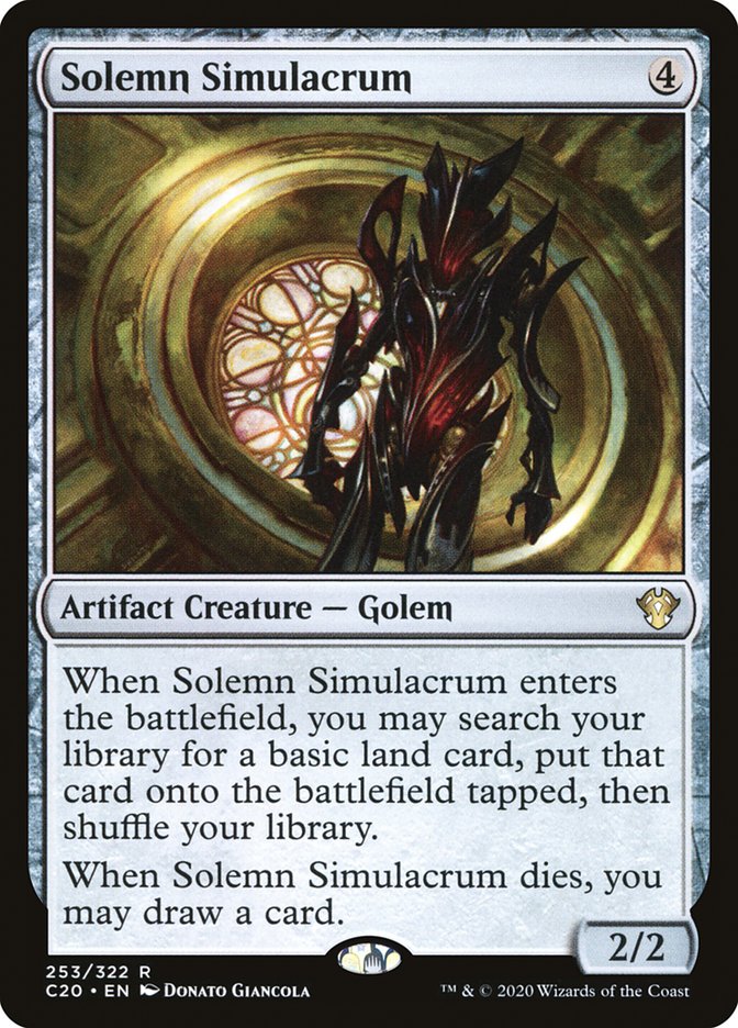 Solemn Simulacrum [Commander 2020] | Card Citadel