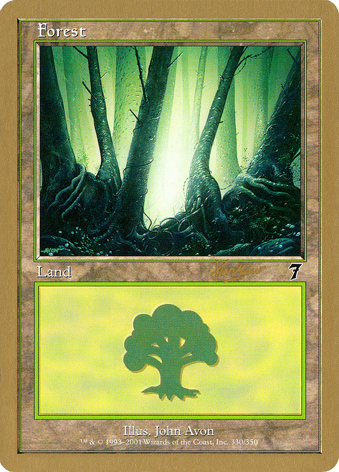 Forest (shh330) (Sim Han How) [World Championship Decks 2002] | Card Citadel