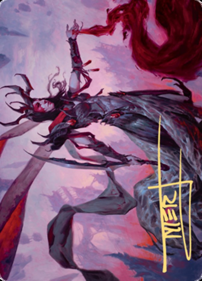 Drana, the Last Bloodchief Art Card (Gold-Stamped Signature) [Zendikar Rising Art Series] | Card Citadel