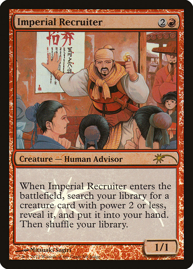 Imperial Recruiter [Judge Gift Cards 2013] | Card Citadel