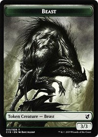 Beast (013) // Wurm Double-sided Token [Commander 2019] | Card Citadel