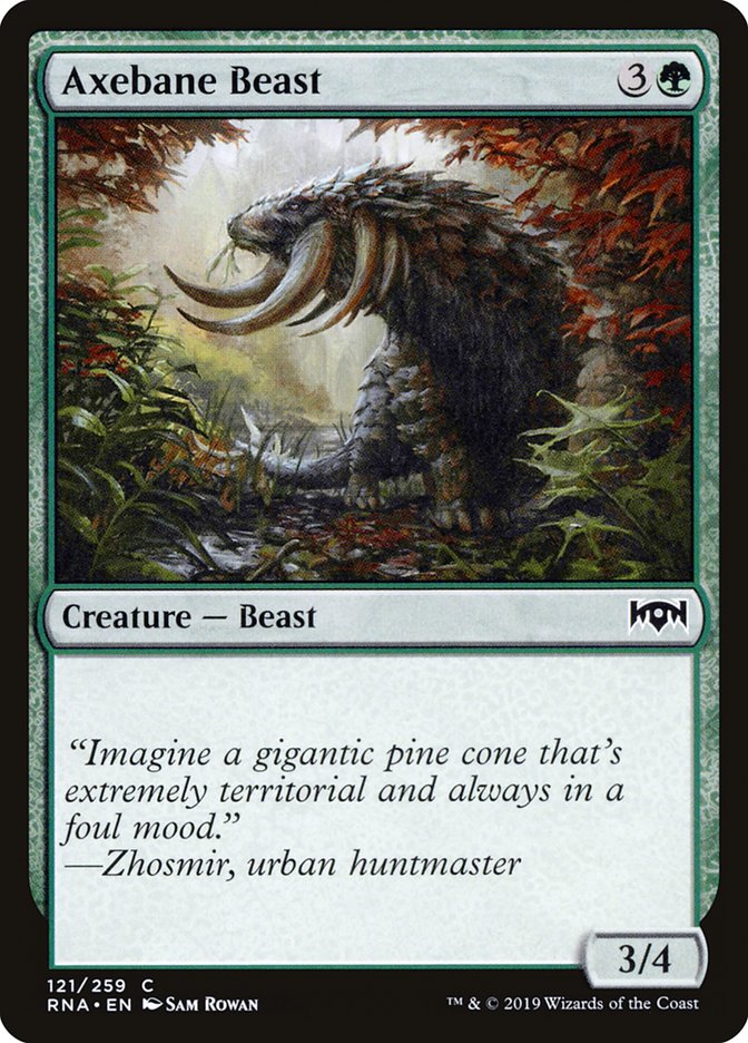 Axebane Beast [Ravnica Allegiance] | Card Citadel
