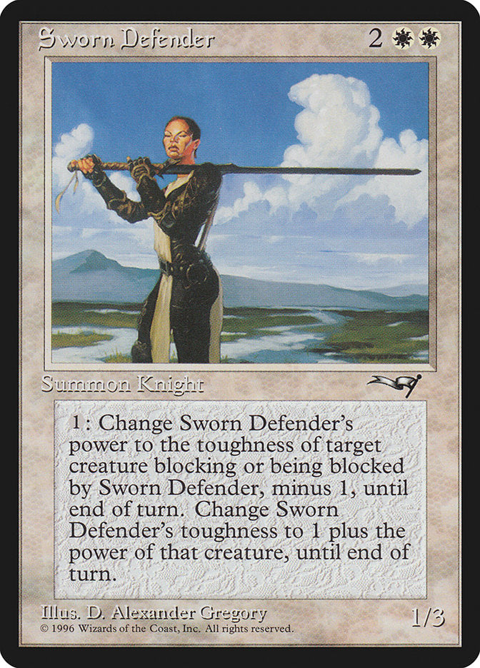 Sworn Defender [Alliances] | Card Citadel