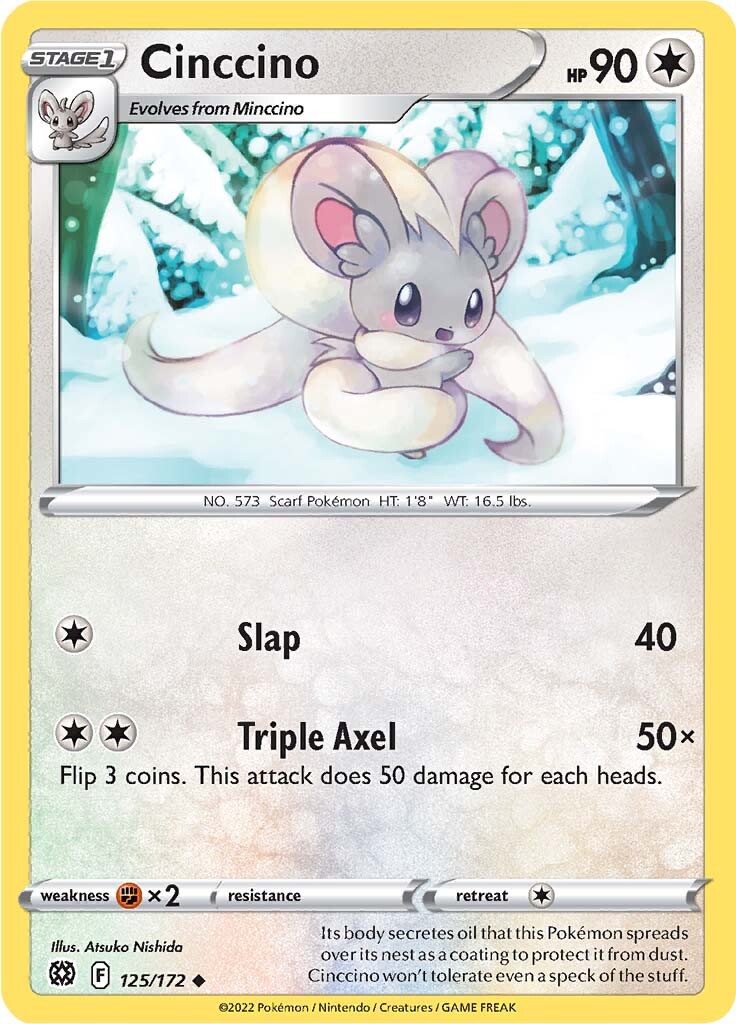 Cinccino (125/172) [Sword & Shield: Brilliant Stars] | Card Citadel