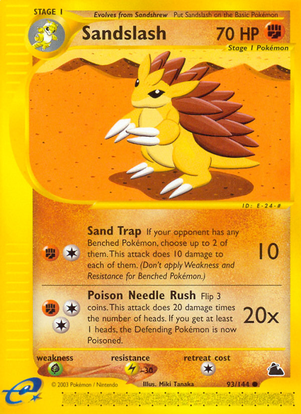 Sandslash (93/144) [Skyridge] | Card Citadel