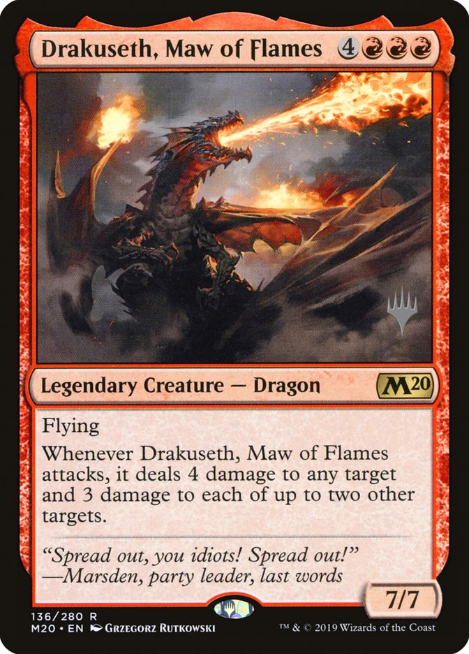 Drakuseth, Maw of Flames [Core Set 2020 Promos] | Card Citadel