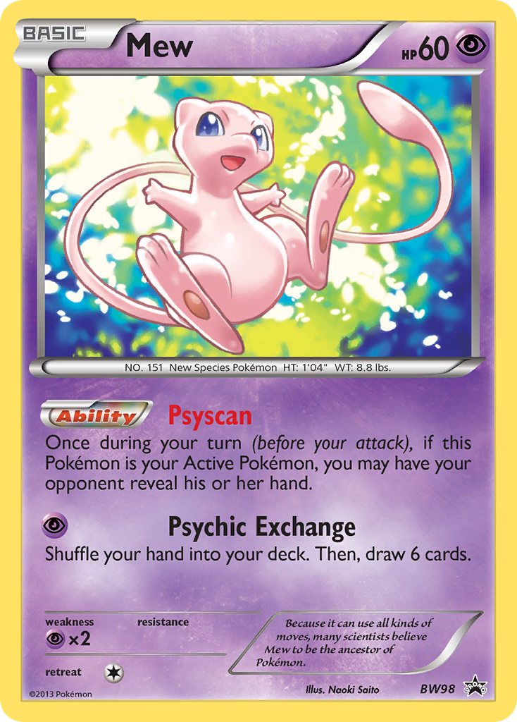 Mew (BW98) [Black & White: Black Star Promos] | Card Citadel