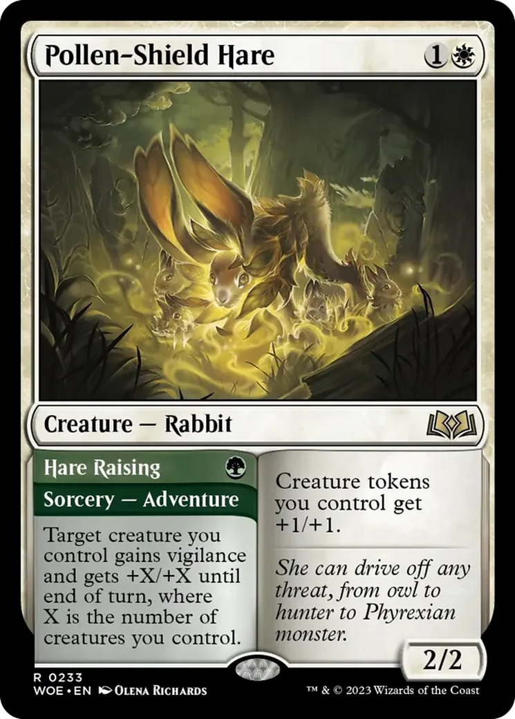 Pollen-Shield Hare // Hare Raising [Wilds of Eldraine] | Card Citadel