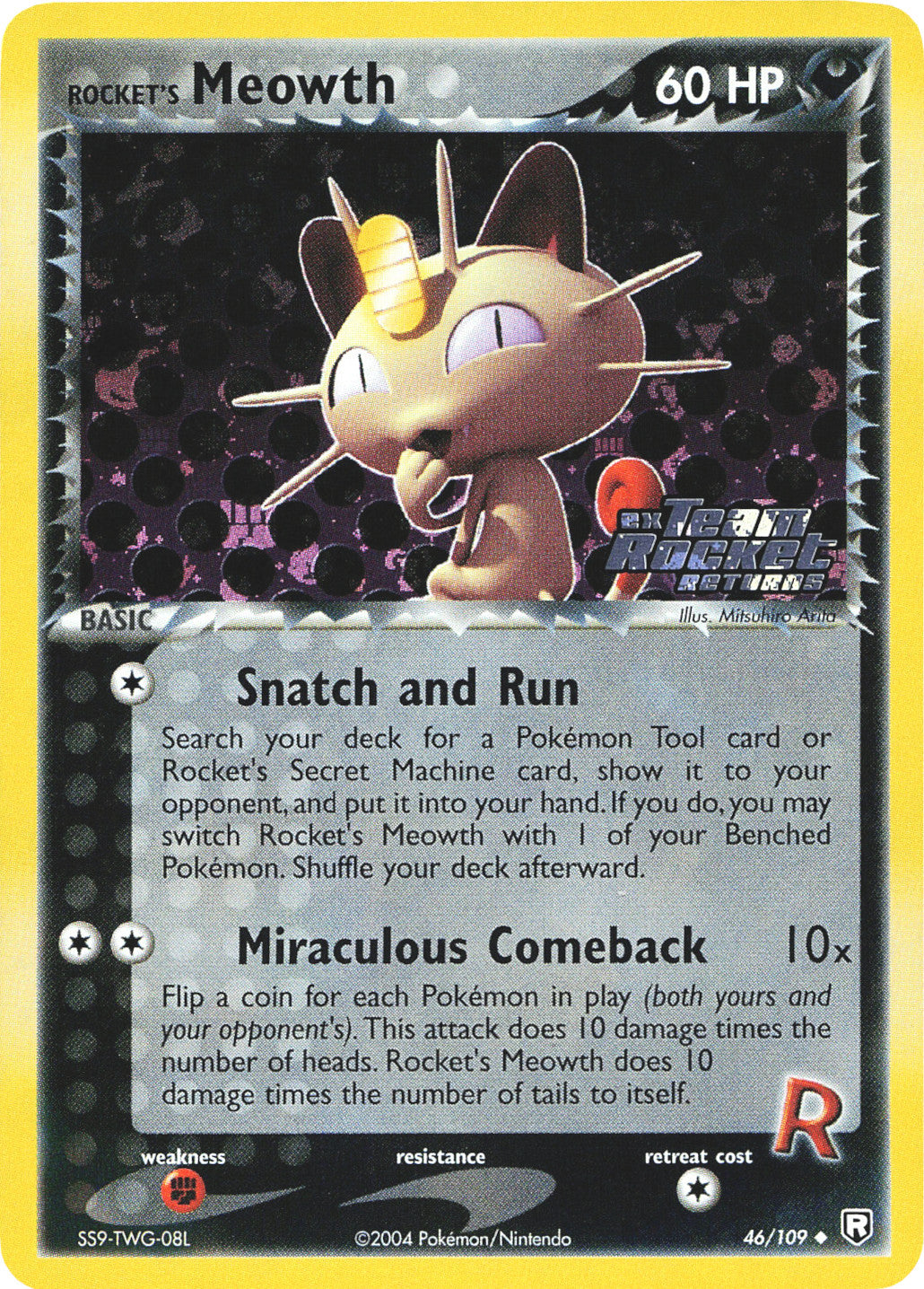 Rocket's Meowth (46/109) (Stamped) [EX: Team Rocket Returns] | Card Citadel