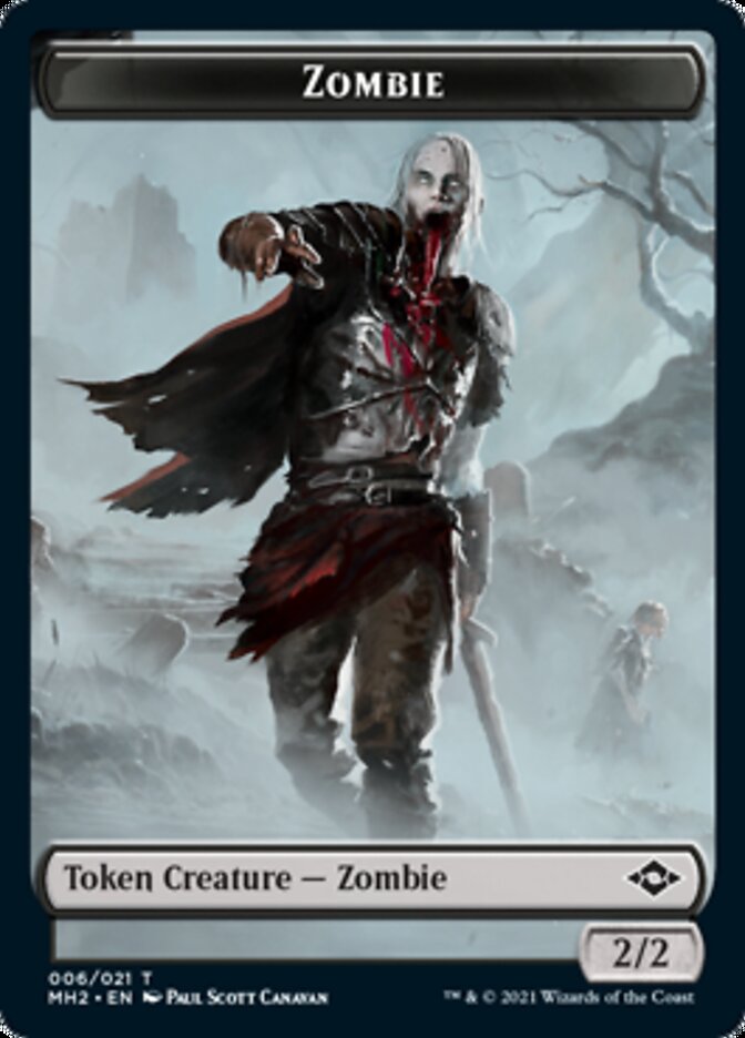 Zombie Token [Modern Horizons 2 Tokens] | Card Citadel