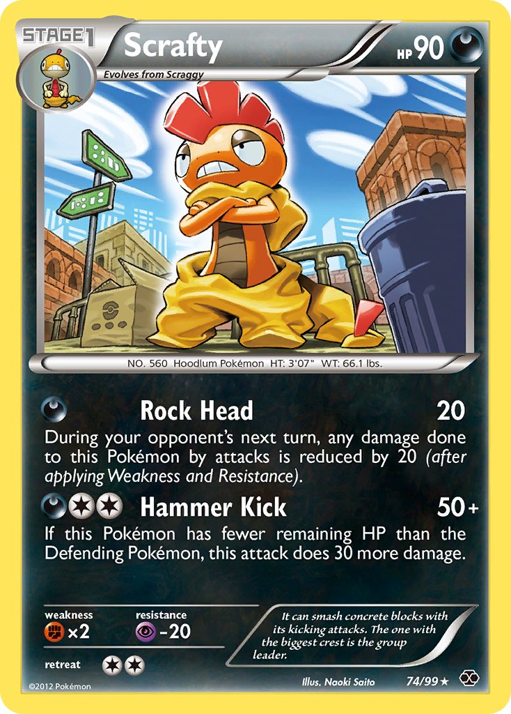 Scrafty (74/99) (Theme Deck Exclusive) [Black & White: Next Destinies] | Card Citadel