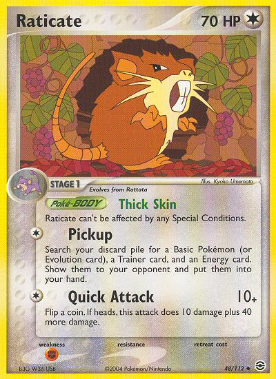 Raticate (48/112) [EX: FireRed & LeafGreen] | Card Citadel
