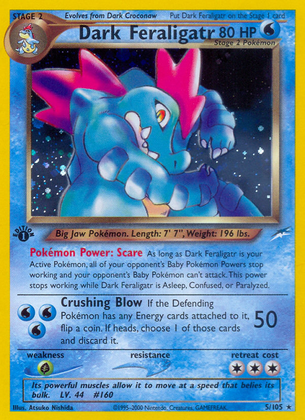 Dark Feraligatr (5/105) [Neo Destiny 1st Edition] | Card Citadel