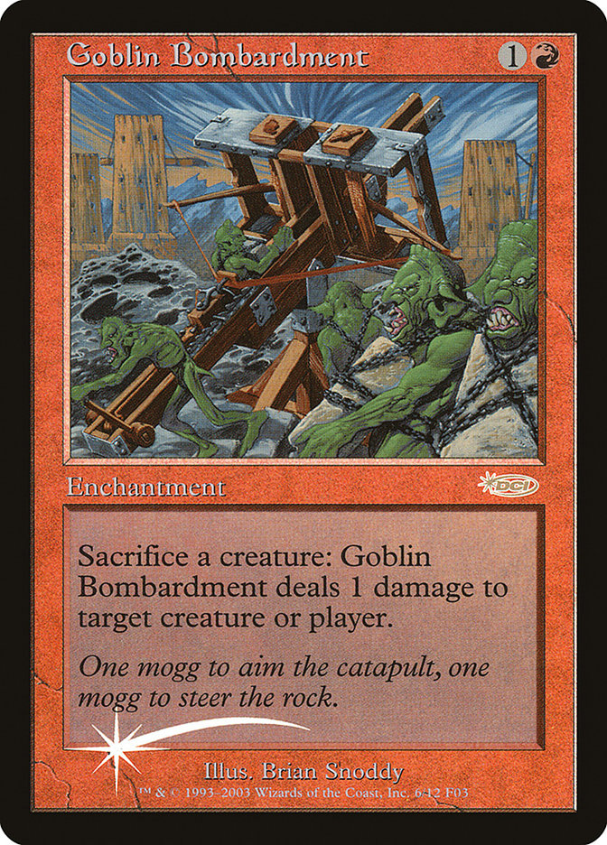 Goblin Bombardment [Friday Night Magic 2003] | Card Citadel