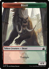 Saproling // Beast Double-Sided Token [Ravnica Remastered Tokens] | Card Citadel